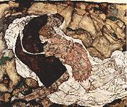 Egon Schiele Tod und Madchen oil painting artist